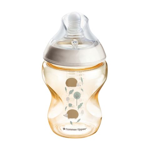 Bình Sữa Tommee Tippee PPSU Natural Star Cổ Rộng 260ml Họa Tiết