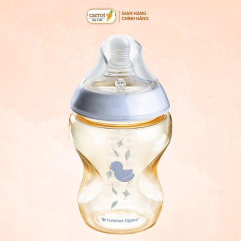 Bình Sữa Tommee Tippee PPSU Natural Star Cổ Rộng 260ml Xanh
