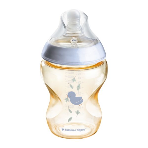 Bình Sữa Tommee Tippee PPSU Natural Star Cổ Rộng 260ml Xanh