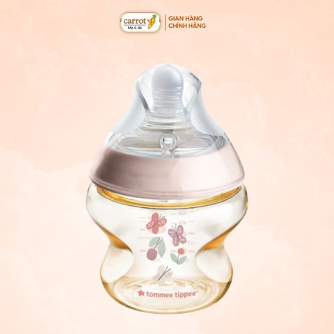 Bình Tommee Tippee PPSU Natural Star Cổ Rộng 150ml Hồng