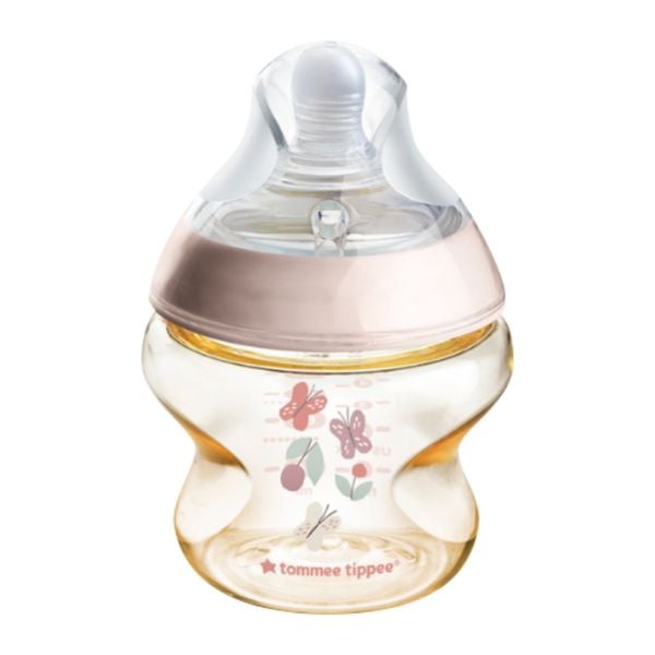 Bình Tommee Tippee PPSU Natural Star Cổ Rộng 150ml Hồng