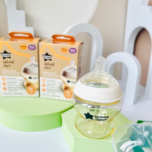 Bình Tommee Tippee PPSU Natural Star Cổ Rộng 150ml Trơn