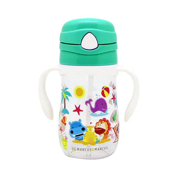 Bình Uống Nước Có Ống Hút Cho Bé Tritan Marcus & Marcus Cho Bé Từ 12 tháng