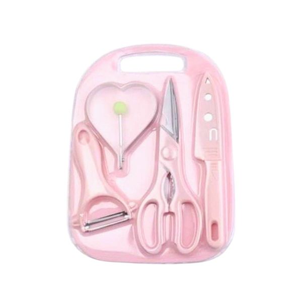 Bộ Dao, Kéo, Thớt Misan Chế Biến Ăn Dặm Cho Bé 5 Chi Tiết