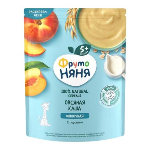 Bột Ăn Dặm Fruto Nga Vị Đào Sữa Yến Mạch 200g Cho Bé Từ 5 Tháng