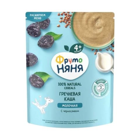 Bột Ăn Dặm Fruto Nga Vị Kiều Mạch Sữa Mận 200g Cho Bé Từ 4 Tháng