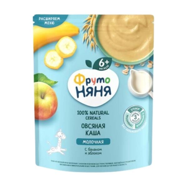 Bột Ăn Dặm Fruto Nga Vị Táo Chuối 200g Cho Bé Từ 6 Tháng