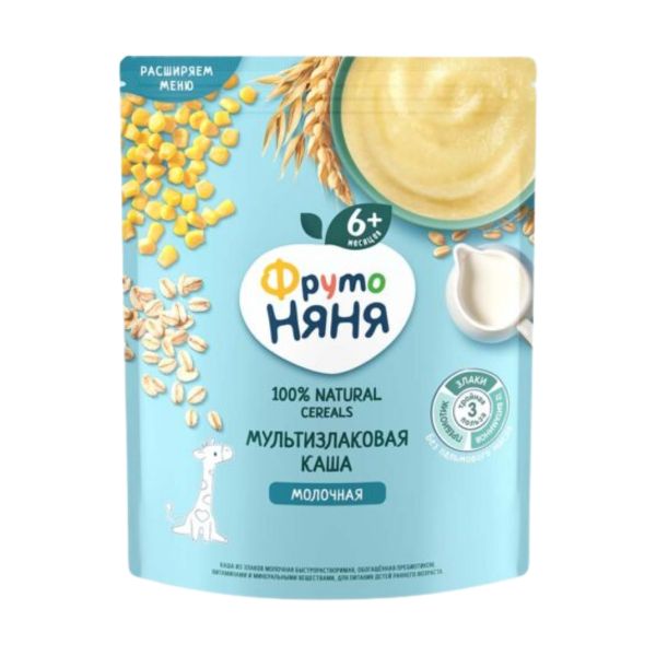 Bột Ăn Dặm Fruto Nga Vị Yến Mạch Bắp Sữa 200g Cho Bé Từ 6 Tháng