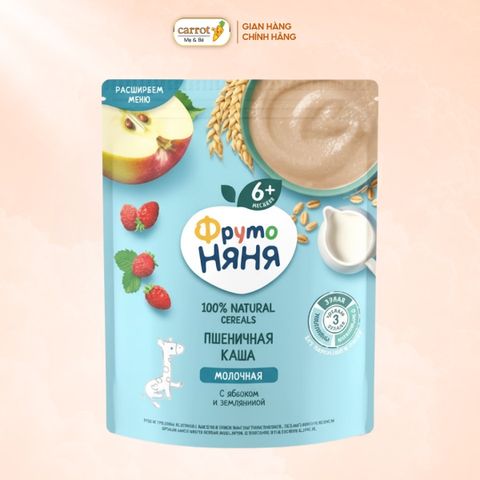 Bột Ăn Dặm Fruto Nga Vị Yến Mạch Táo Dâu 200g Cho Bé Từ 6 Tháng