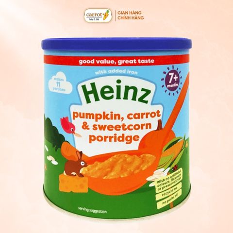 Bột Ăn Dặm Heinz Vị Phô Mai Bí Đỏ Bắp Cho Bé Từ 7 Tháng Tuổi 200g