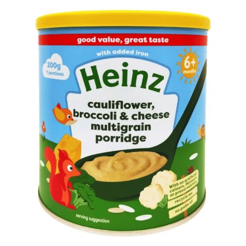 Bột Ăn Dặm Heinz Vị Súp Lơ Phô Mai Cho Bé Từ 6 Tháng Tuổi 200g