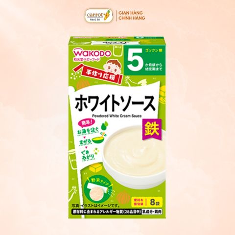 Bột Ăn Dặm Wakodo Vị Gà Phô Mai Cho Bé Từ 5 Tháng Hộp 8 Gói 3.5g