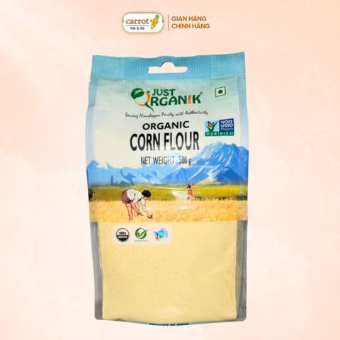 Bột Bắp Hữu Cơ Just Organik Túi 500g