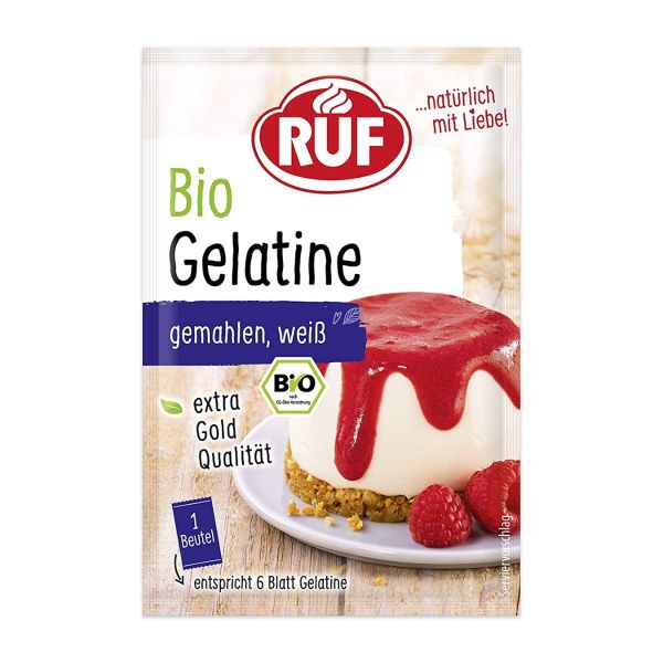 Bột Gelatin Hưu Cơ RUF Bio 9g Cho Bé Ăn Dặm Từ 6 Tháng