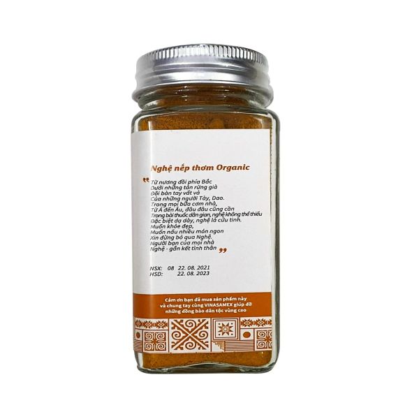 Bột Nghệ Hữu Cơ Vina Samex 50gr Cho Bé Ăn Dặm (Từ 7 Tháng)