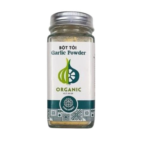 Bột Tỏi Hữu Cơ Vina Samex 50gr Cho Bé Ăn Dặm (Từ 7 Tháng)