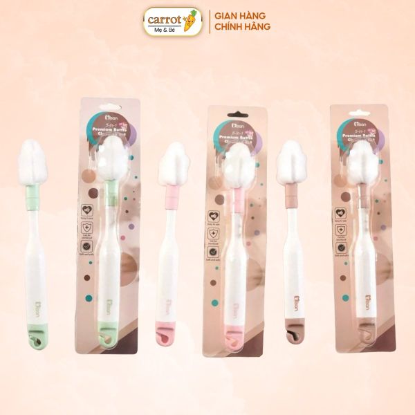 Cọ Rửa Bình, Núm Ti Misan Mút Xốp Cao Cấp 5In1