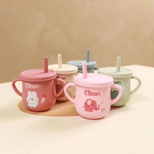 Cốc Tập Hút Silicon Misan Nature's Love Cho Bé