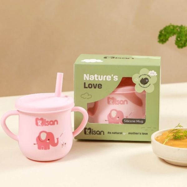 Cốc Tập Hút Silicon Misan Nature's Love Cho Bé