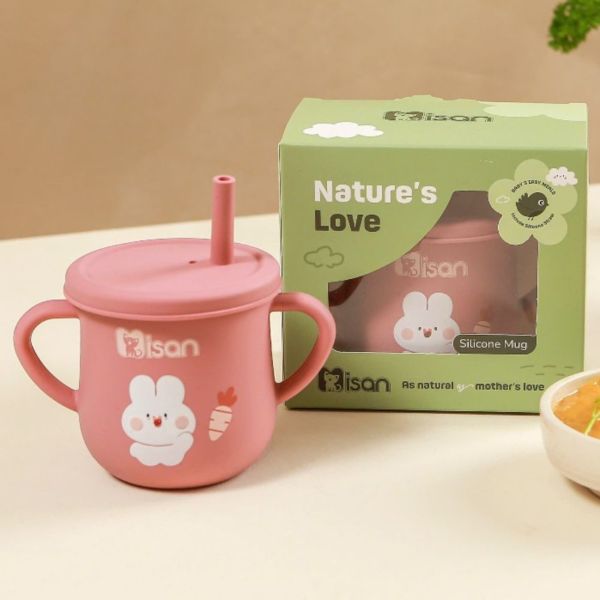 Cốc Tập Hút Silicon Misan Nature's Love Cho Bé