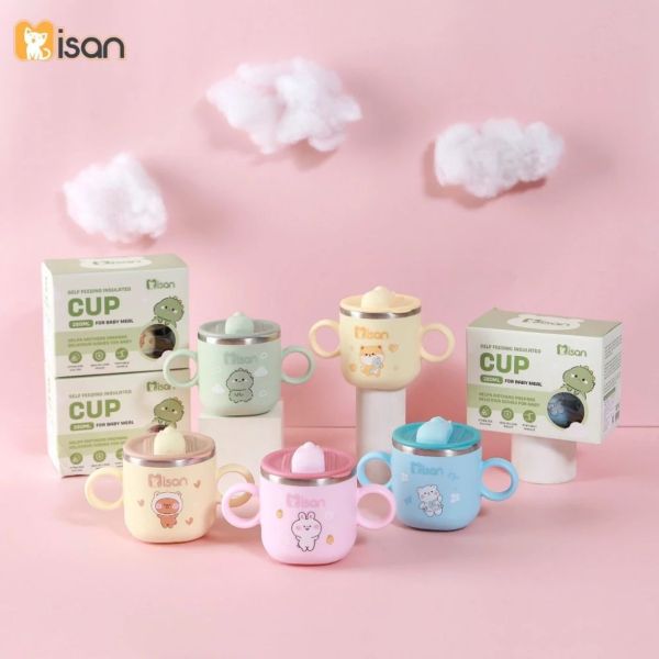 Cốc Tập Uống Inox Misan Giữ Nhiệt An Toàn Cho Bé