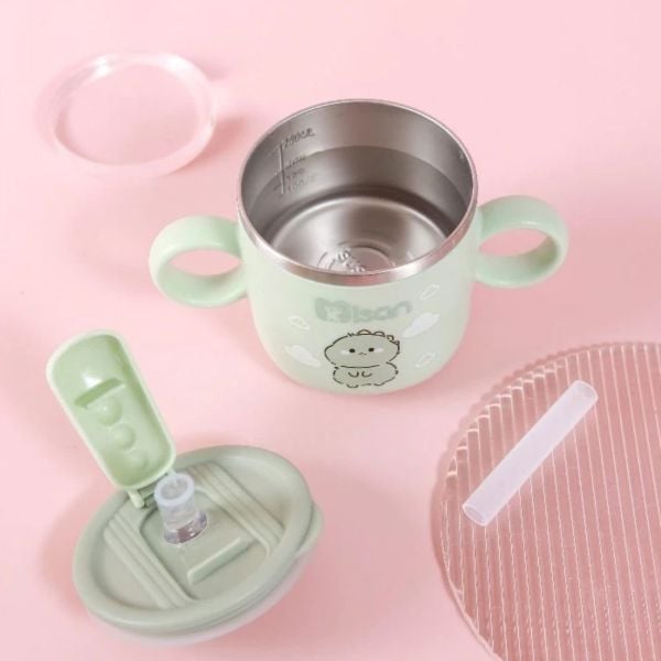 Cốc Tập Uống Inox Misan Giữ Nhiệt An Toàn Cho Bé
