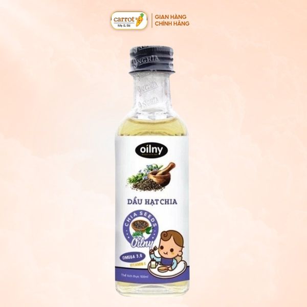 Dầu Ăn Dặm Hạt Chia Oilny Cho Bé Từ 6 Tháng Tuổi 100ml