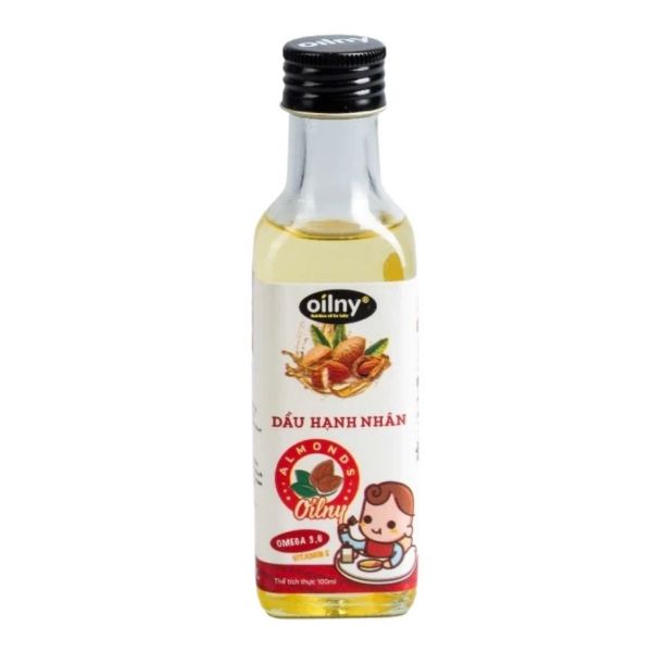 Dầu Ăn Dặm Hạt Hạnh Nhân Oilny Cho Bé Từ 6 Tháng Tuổi 100ml
