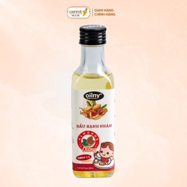 Dầu Ăn Dặm Hạt Hạnh Nhân Oilny Cho Bé Từ 6 Tháng Tuổi 100ml