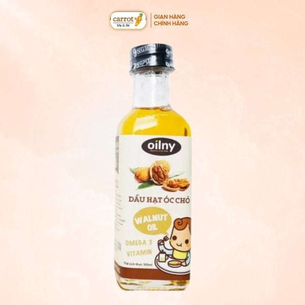 Dầu Ăn Dặm Hạt Óc Chó Oilny Cho Bé Từ 6 Tháng Tuổi 100ml