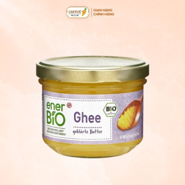 Dầu Bơ Ghee Hữu Cơ Ener Bio 180g Cho Bé Từ 7 Tháng