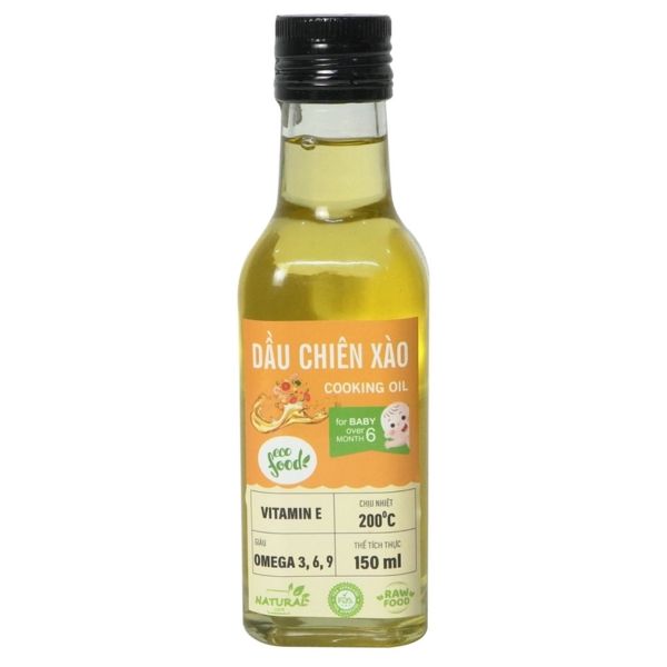 Dầu Chiên Xào Ăn Dặm Cho Bé Ecofood 150ml (Từ 6 Tháng)