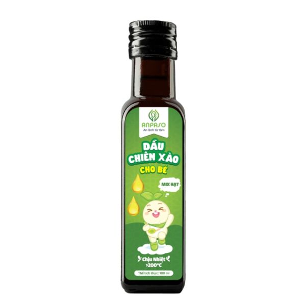 Dầu Chiên Xào Anpaso Cho Bé Mix Hạt 100ml