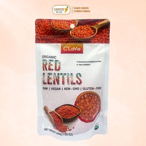 Đậu Lăng Đỏ Hữu Cơ C'Lavie 200g