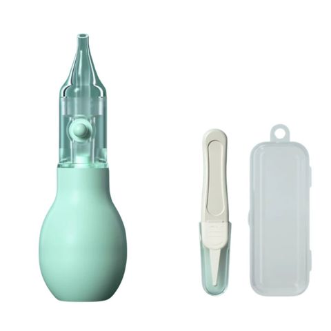 Dụng Cụ Hút Dịch Mũi Đầu Silicone Kèm Nhíp An Toàn Cho Bé