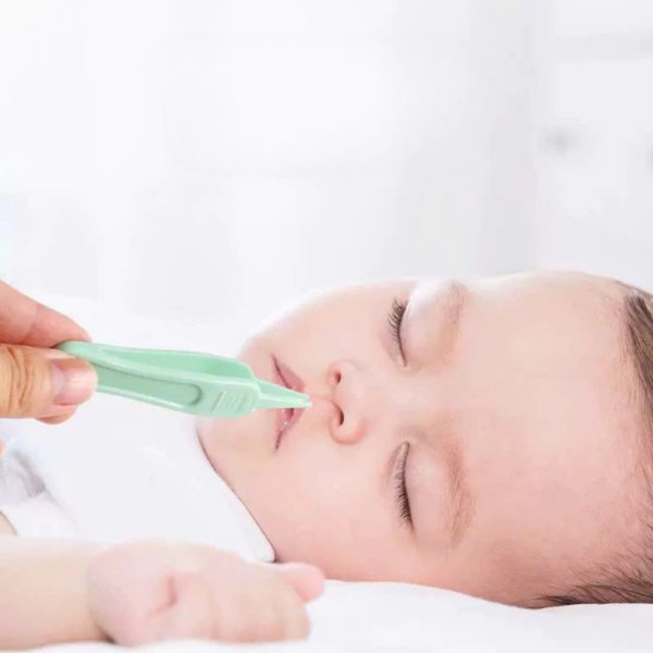 Dụng Cụ Hút Dịch Mũi Đầu Silicone Kèm Nhíp An Toàn Cho Bé