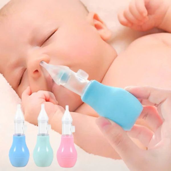 Dụng Cụ Hút Dịch Mũi Đầu Silicone Kèm Nhíp An Toàn Cho Bé