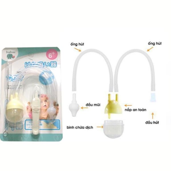 Dụng Cụ Hút Mũi Babuu Cho Bé Từ 6 Tháng