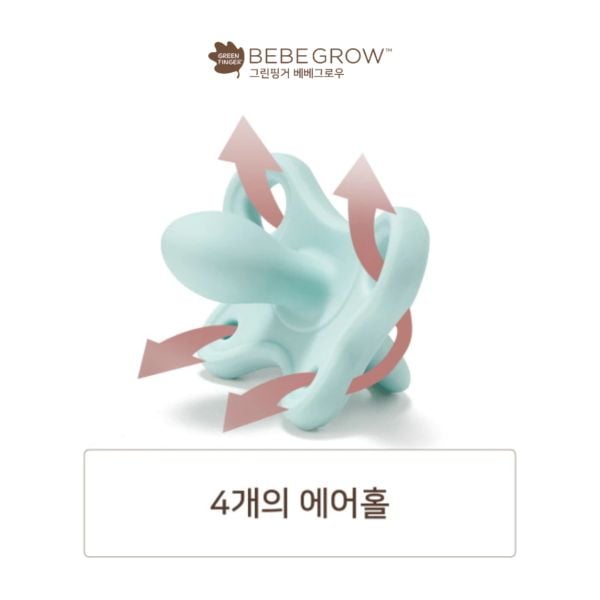 Ti Giả Greenfinger Bebegrow Chất Liệu Silicone Nguyên Chất 100% Cho Bé 6-18M