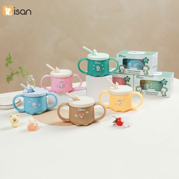 Cốc Tập Uống Nước Misan Dung Tích 250ml Có Chức Năng Báo Nóng Cảm Biến Nhiệt Tiện Lợi Cho Bé