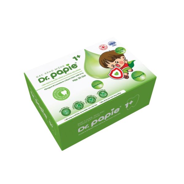 Gạc Rơ Lưỡi Dr. Papie - Rơ Lưỡi Cho Bé Từ 1 Tuổi