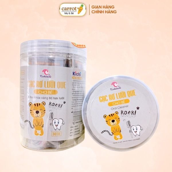 Que Rơ Lưỡi Kichilachi Vệ Sinh Răng Miệng Cho Bé Hộp 30 Que