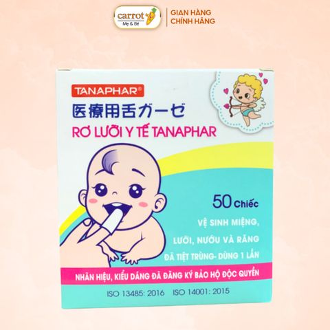 Gạc Rơ Lưỡi Tanaphar Vệ Sinh Răng Miệng Made In Việt Nam/ Tiêu Chuẩn Xuất Nhật 50 Gói