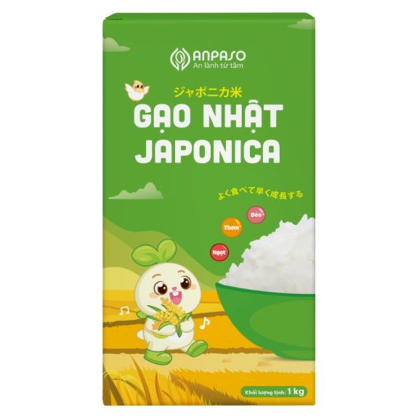 Gạo Nhật Japonica Anpaso Cho Bé Ăn Dặm 1kg