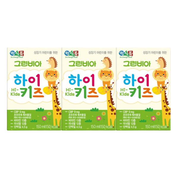 Sữa Dinh Dưỡng Greenbia Kids More 150ml Hàn Quốc Lốc 3 Hộp Cho Bé Từ 1 Tuổi