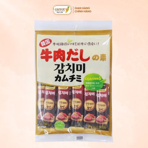 Hạt Nêm Nhật Bản Bò, Nấm & Rau Daesang 120g Cho Bé Ăn Dặm (Từ 7 Tháng)