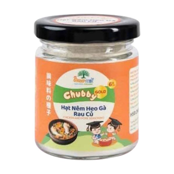 Hạt Nêm Vị Heo Gà Rau Củ Chubby Cho Bé Ăn Dặm 60g