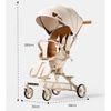 Xe Đẩy Gấp Gọn OBAIWAO Baby 6511 Họa Tiết Mặt Gấu Nâu
