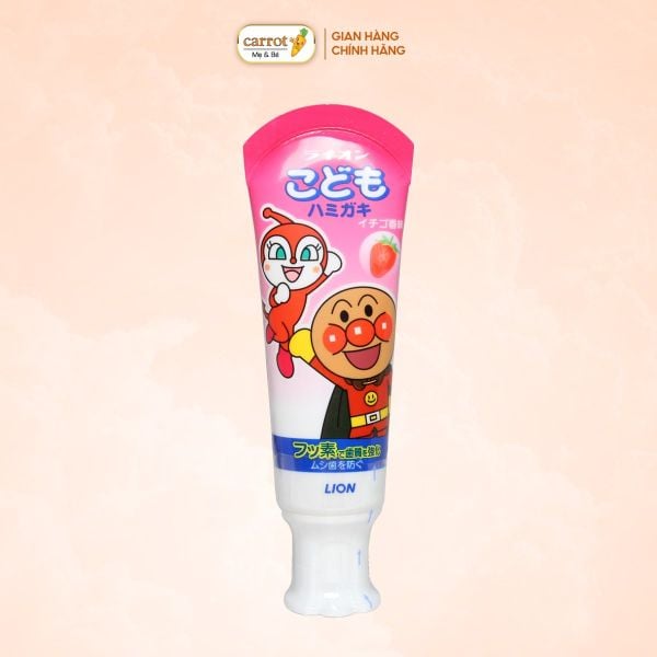 Kem Đánh Răng Baby Lion 40G Vị Dâu Cho Bé Từ 1 Tuổi