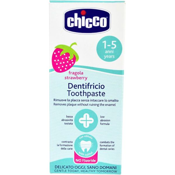 Kem Đánh Răng Chicco Hương Dâu Cho bé 12M+